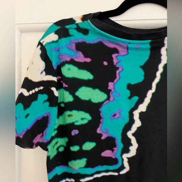 Christopher Kane print turquoise black white t shirt medium 100% cotton - Picture 11 of 13